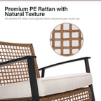 Canva Home Sculptural Rattan Rocking Armchair