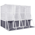 Artisanal Wooden Lean-To Walk-In Greenhouse (104" x 98")