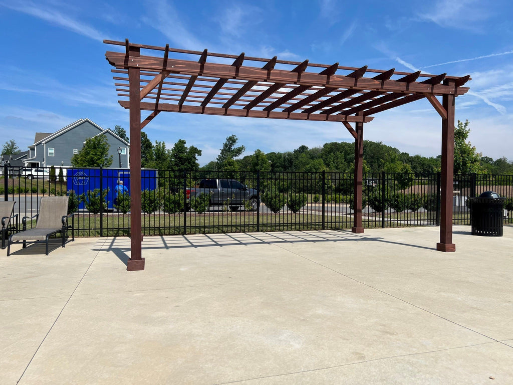 Super Deck Solid Redwood Pergola