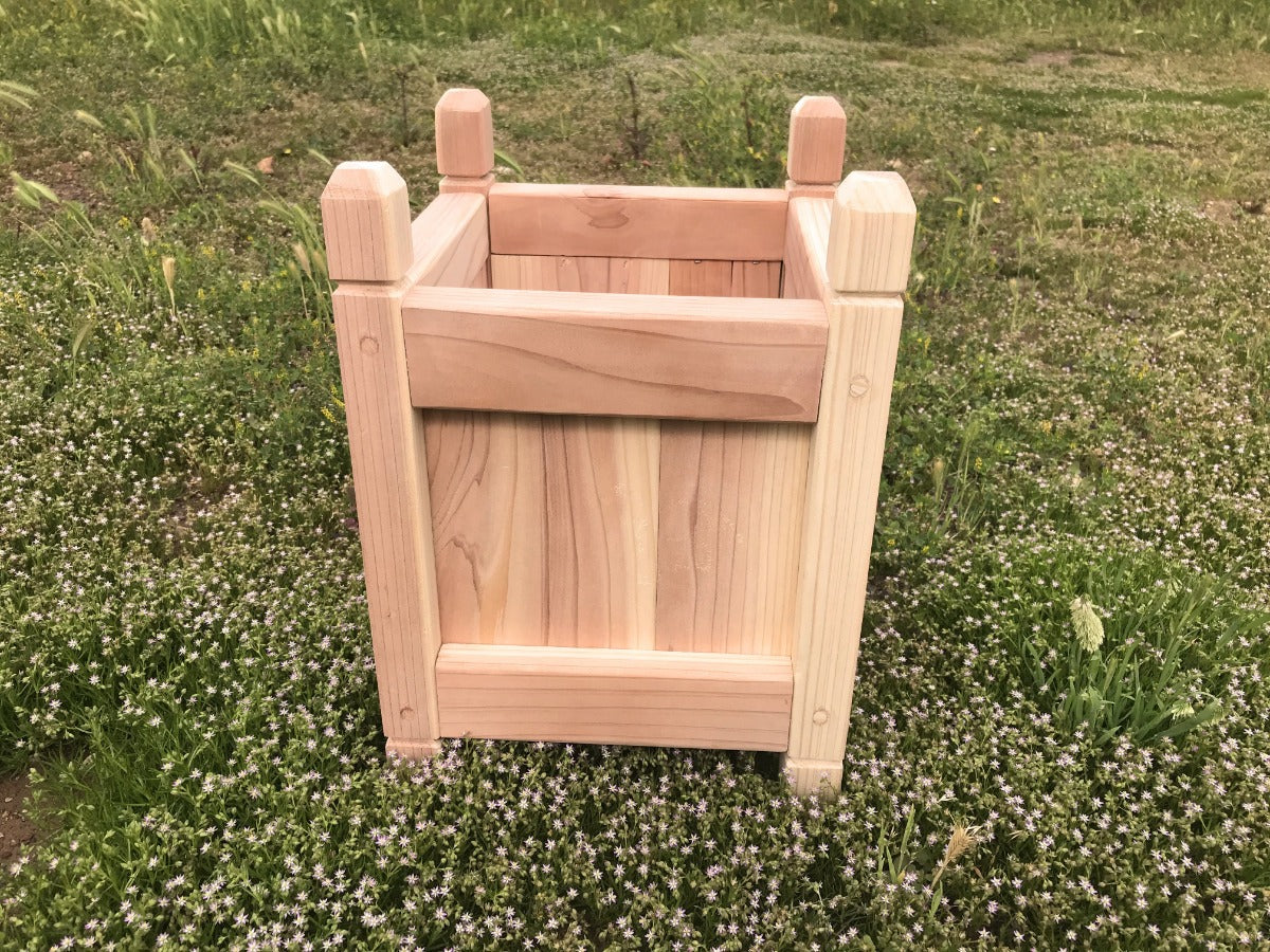 Artisan Redwood Solid Wood Garden Planter