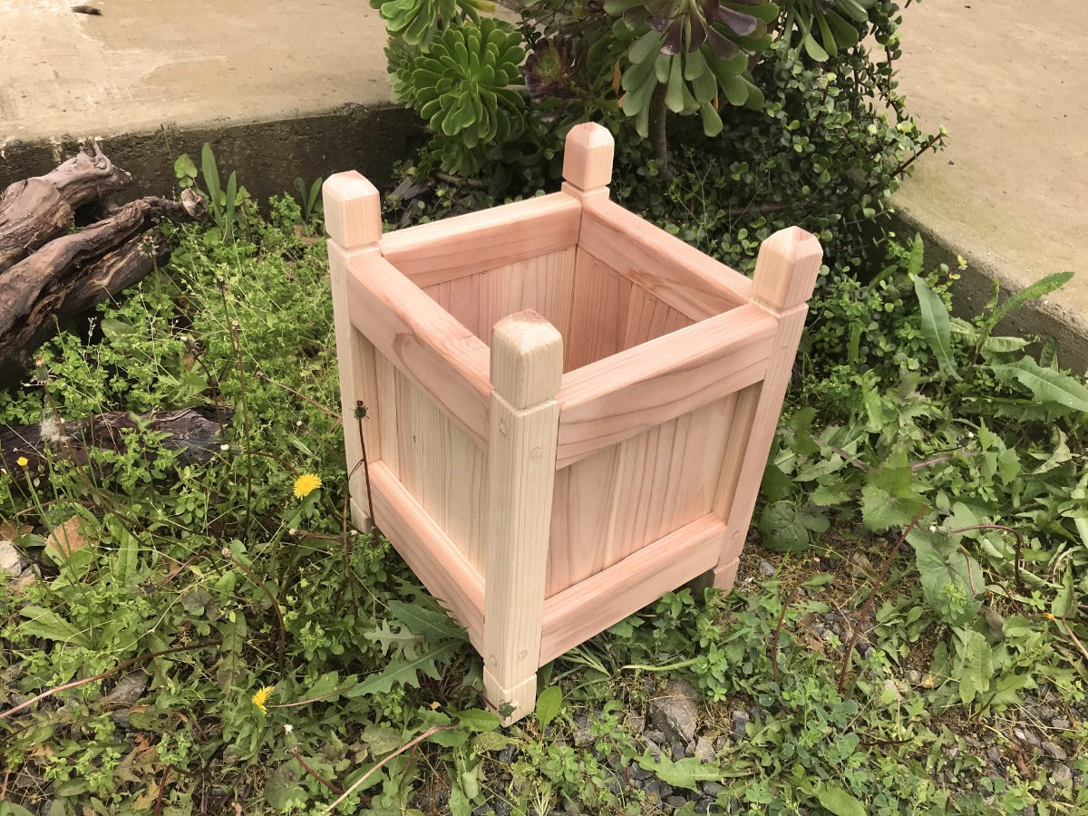 Artisan Redwood Solid Wood Garden Planter
