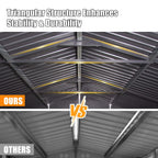 Saksby Extra-Large Heavy-Duty Galvanized Steel Garage Shed (SAK14093)