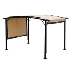 V.I.P Digital Presence 12' x 9' Steel Pergola with Retractable Canopy