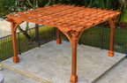 Pacific Redwood Double Beam Premium Pergola