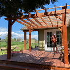 Super Deck Solid Redwood Pergola