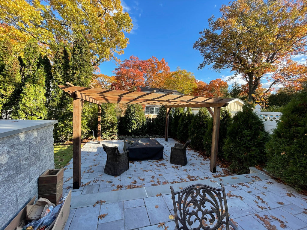 Super Deck Solid Redwood Pergola