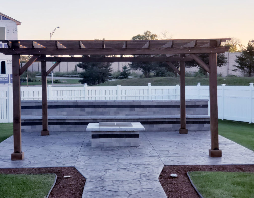 Super Deck Solid Redwood Pergola