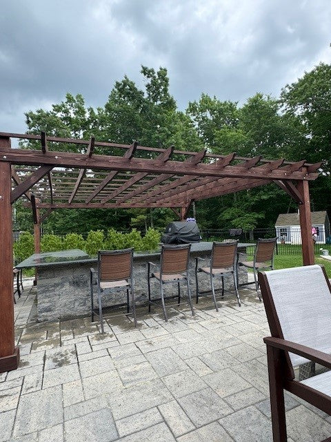 Super Deck Solid Redwood Pergola