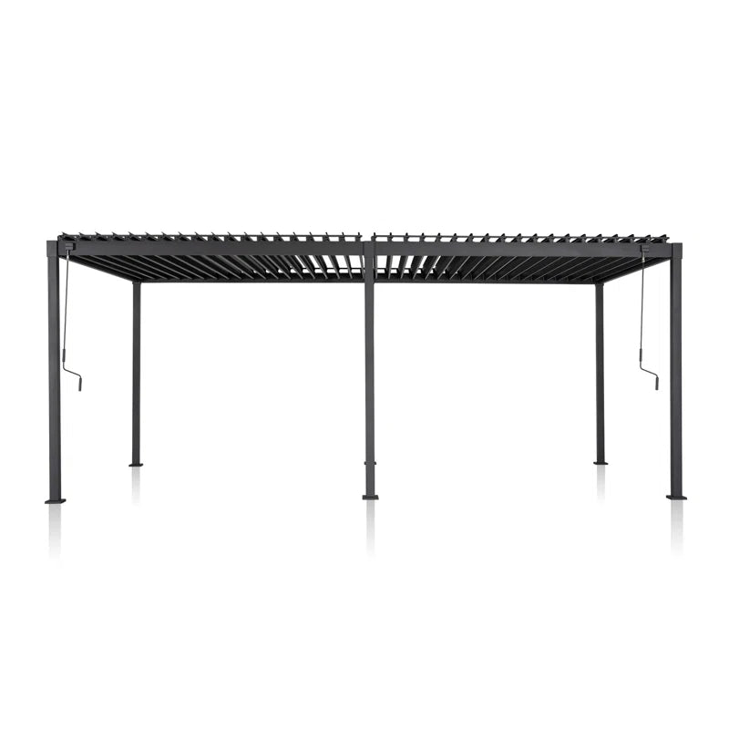 80/88S Steel Frame Pergola with Adjustable Louvered Roof