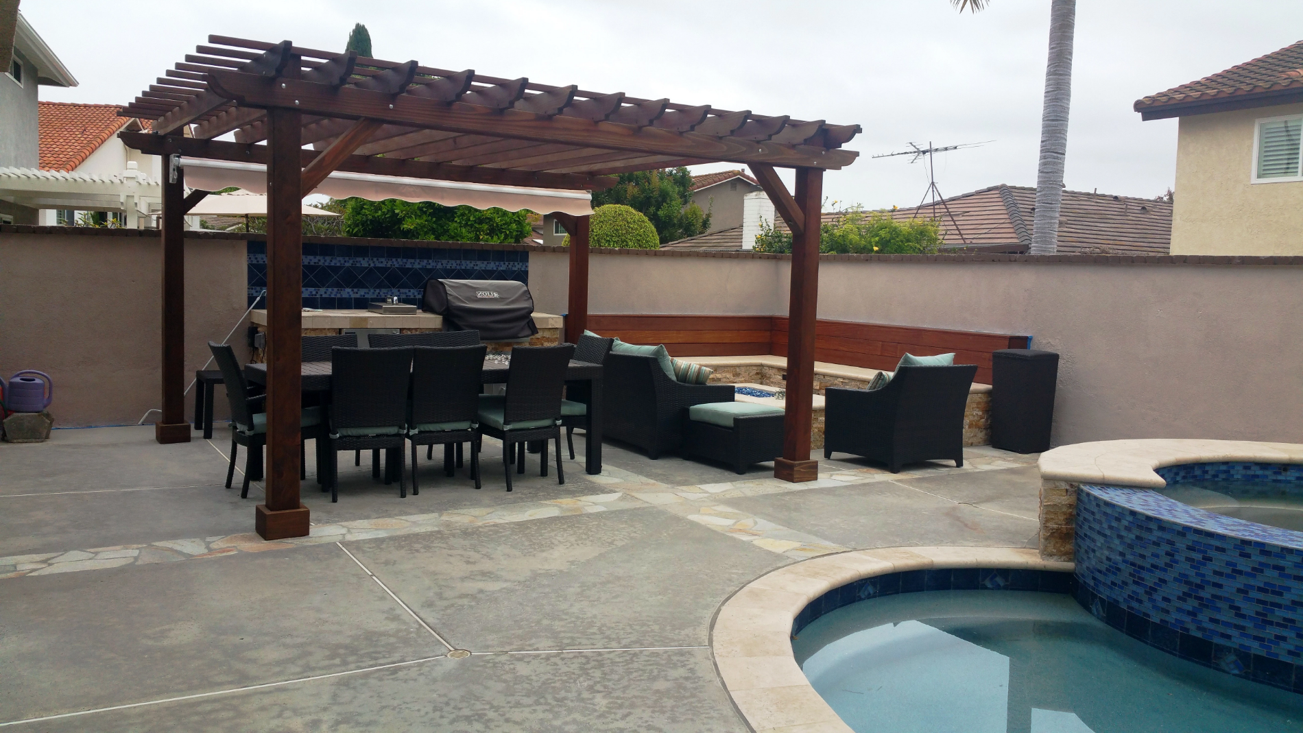Super Deck Solid Redwood Pergola
