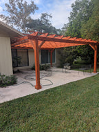 Super Deck Solid Redwood Pergola