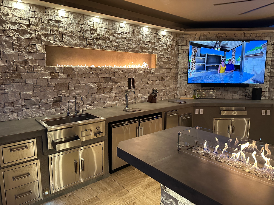 KoKoMo Custom Luxury BBQ Island & Outdoor Kitchen Station