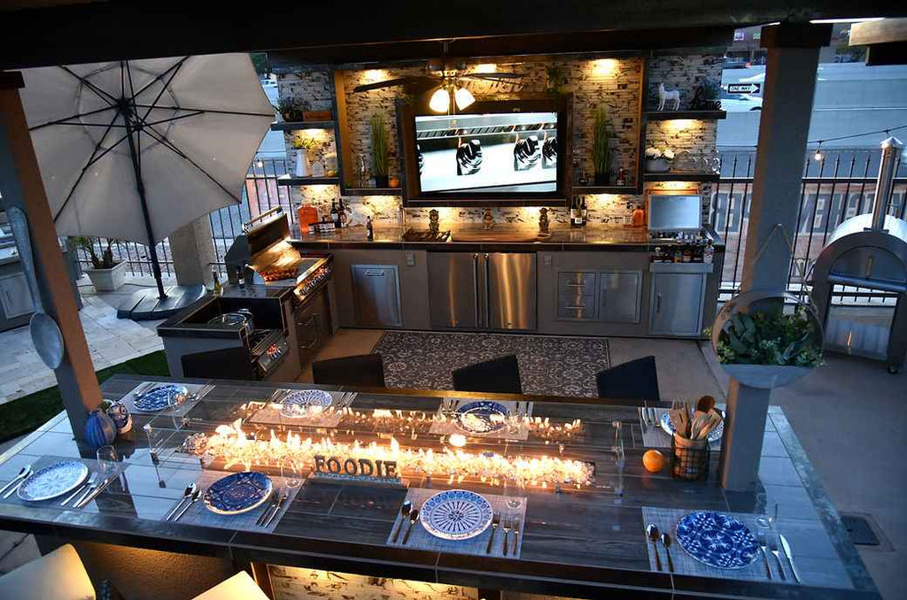 KoKoMo Montego Built-In Outdoor Kitchen BBQ Island
