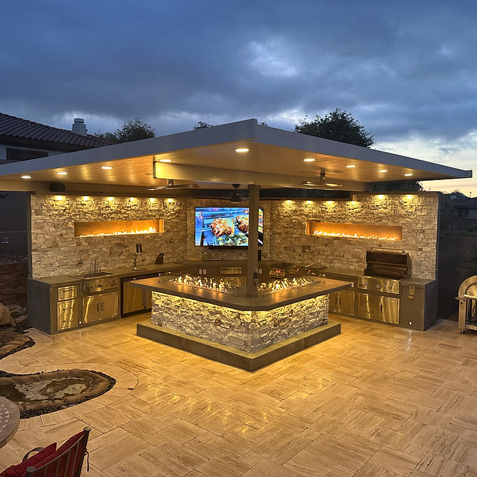 KoKoMo Custom Luxury BBQ Island & Outdoor Kitchen Station