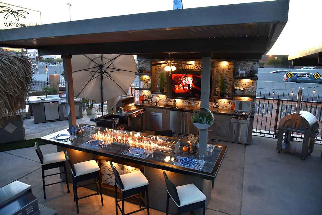 KoKoMo Montego Built-In Outdoor Kitchen BBQ Island