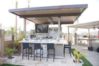 KoKoMo Bermuda Kitchen BBQ Island with Integrated TV & Fire Pit