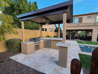 KoKoMo Professional BBQ Island with 12' x 12' Architectural Pergola