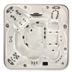 Pinnacle 7-Person Luxury Hot Tub with Captain’s Chair and Lounger