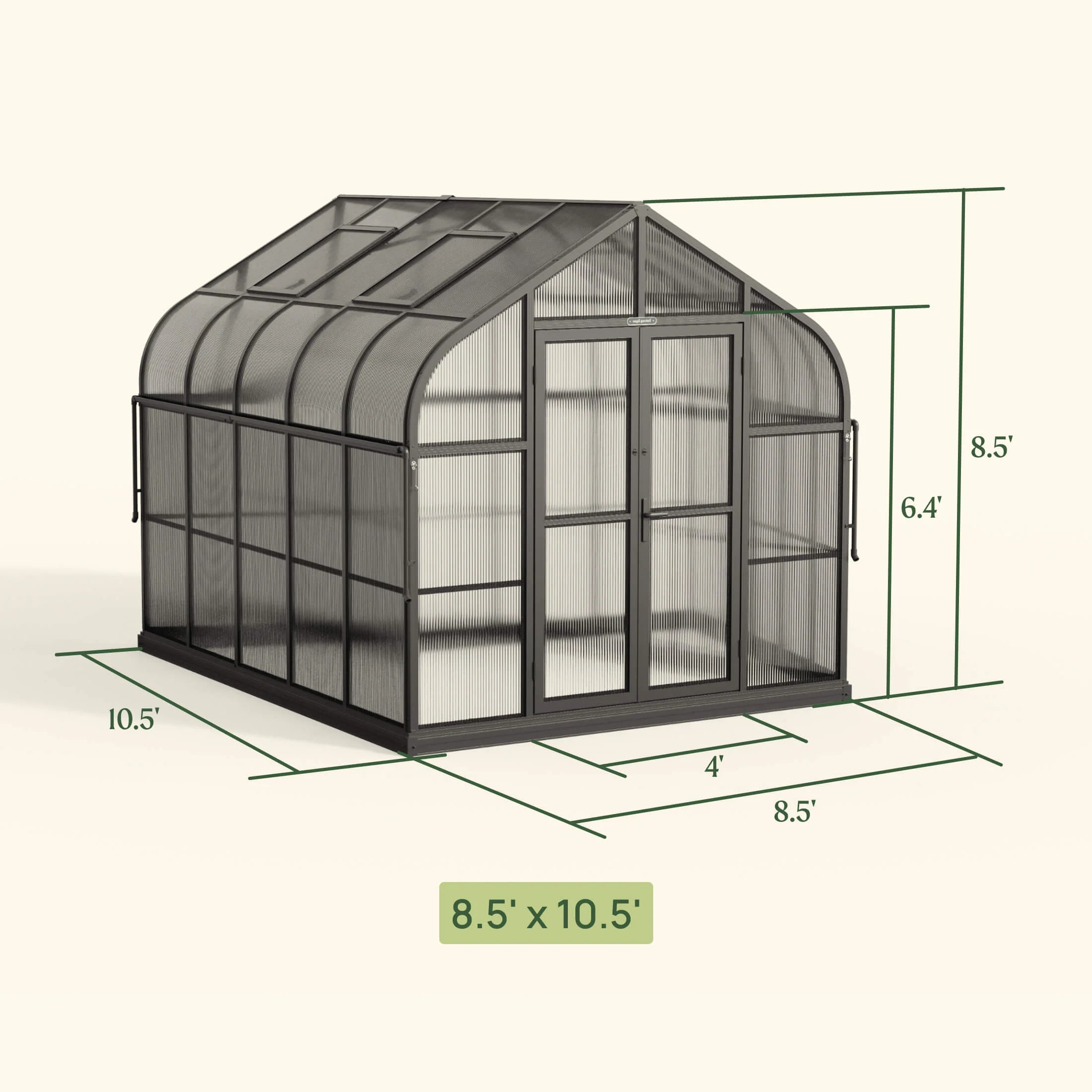 Vego Pacific Greenhouse - 8.5Ft Wide