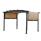 V.I.P Digital Presence 12' x 9' Steel Pergola with Retractable Canopy