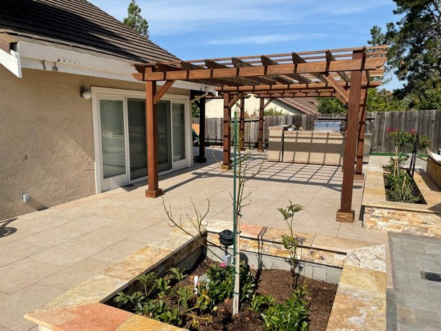 Super Deck Solid Redwood Pergola