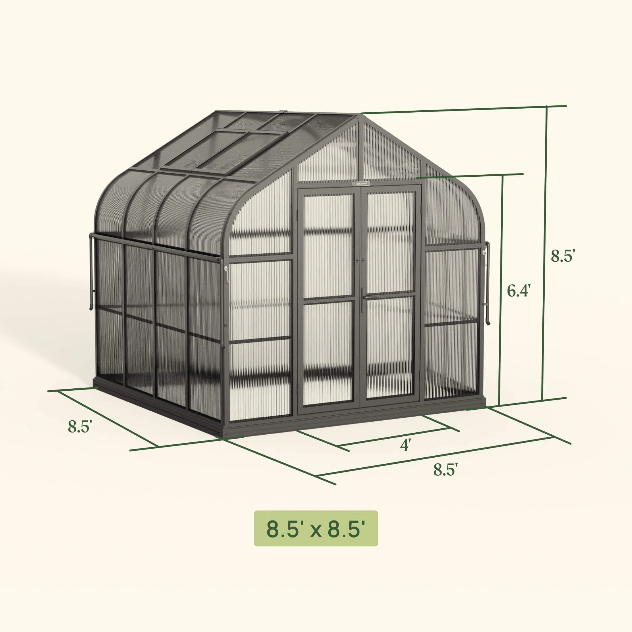 Vego Pacific Greenhouse - 8.5Ft Wide