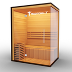 Traditional 7™ Three-Person Hemlock Steam Sauna