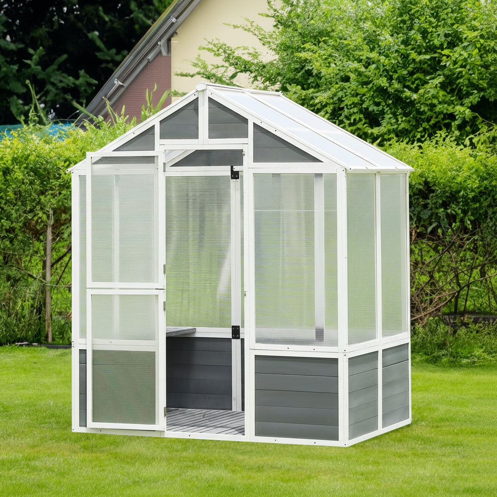 The Heirloom Solid Pine Walk-In Greenhouse - 76'' x 48''