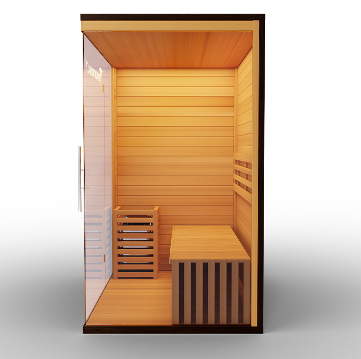Traditional 7™ Three-Person Hemlock Steam Sauna