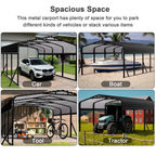 12' x 20' Reinforced All-Weather Metal Carport