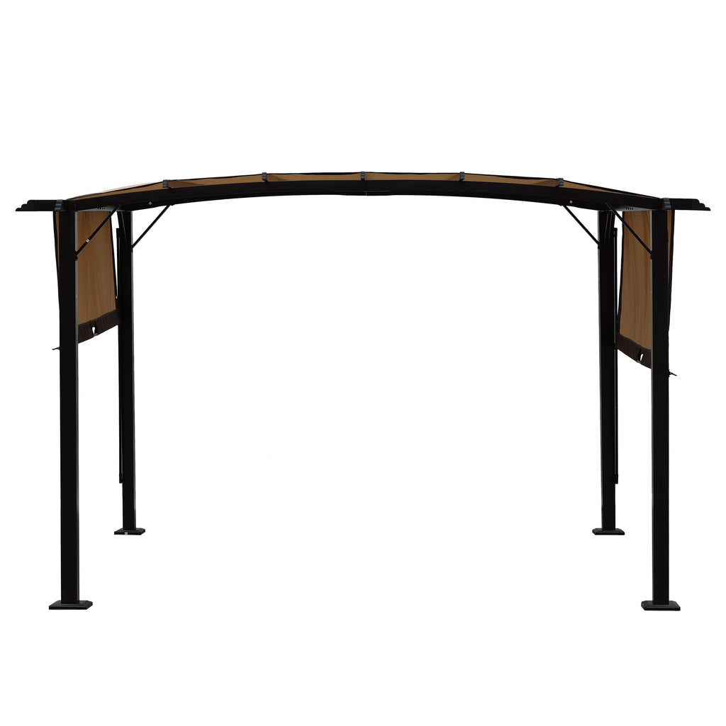 V.I.P Digital Presence 12' x 9' Steel Pergola with Retractable Canopy
