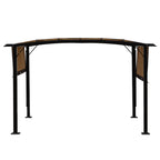 V.I.P Digital Presence 12' x 9' Steel Pergola with Retractable Canopy