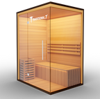 Traditional 7™ Three-Person Hemlock Steam Sauna