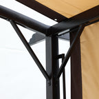 V.I.P Digital Presence 12' x 9' Steel Pergola with Retractable Canopy