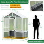 The Heirloom Solid Pine Walk-In Greenhouse - 76'' x 48''