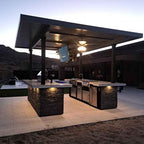 KoKoMo Dual-TV Sports Bar Outdoor Kitchen BBQ Island