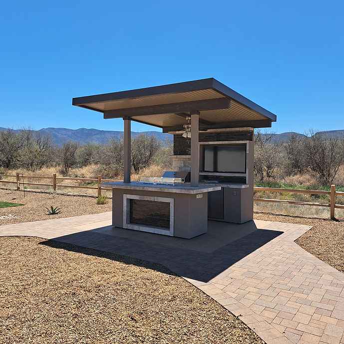 KoKoMo Baja Outdoor Kitchen & 12x12 Patio Cover Suite