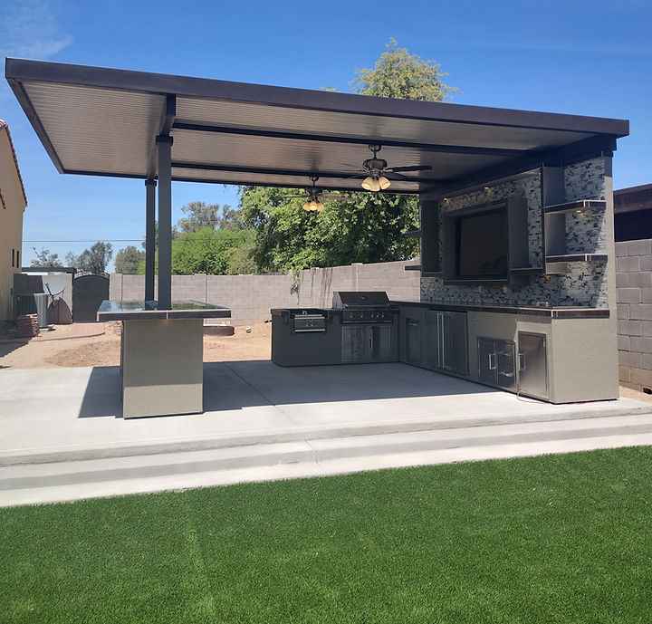 KoKoMo Montego Built-In Outdoor Kitchen BBQ Island