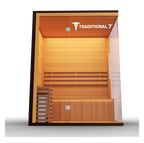 Traditional 7™ Three-Person Hemlock Steam Sauna