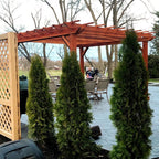 Super Deck Solid Redwood Pergola