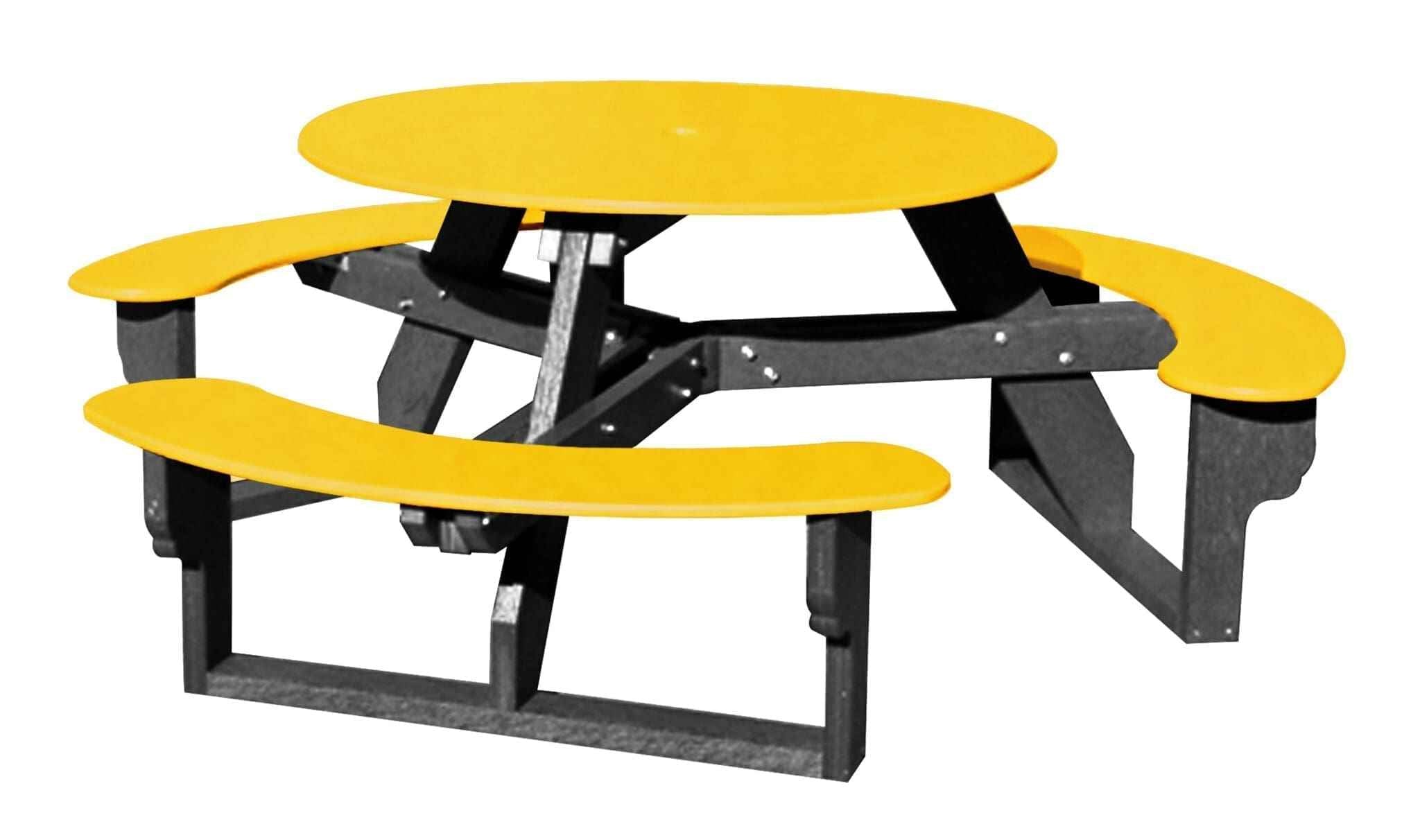 Circular Open-Concept Al Fresco Dining Table