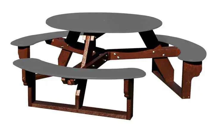 Circular Open-Concept Al Fresco Dining Table