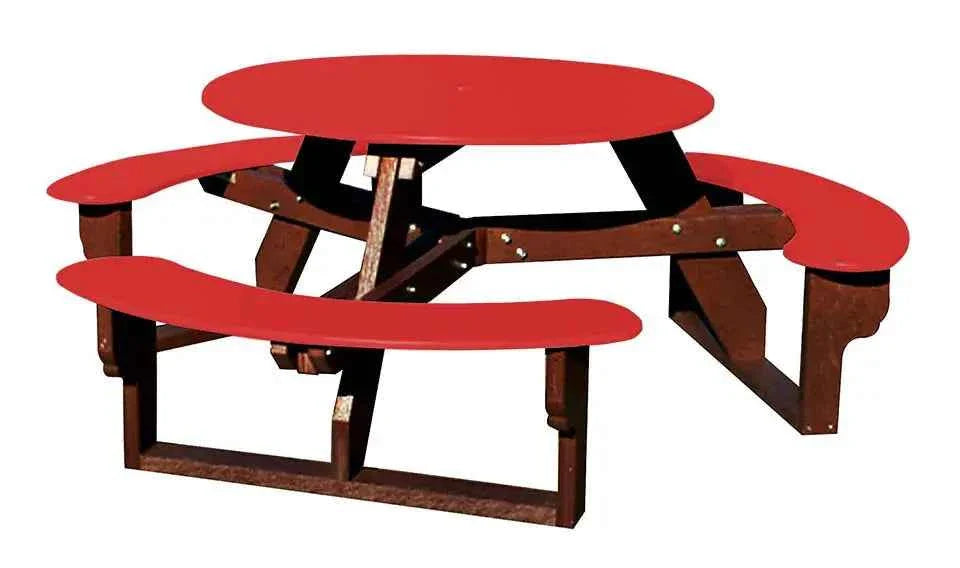 Circular Open-Concept Al Fresco Dining Table