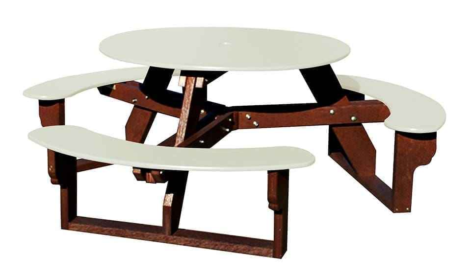 Circular Open-Concept Al Fresco Dining Table