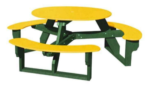 Circular Open-Concept Al Fresco Dining Table