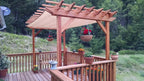 Super Deck Solid Redwood Pergola