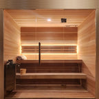 Carbon Smart Saunas - 4' x 8' x 8' - by Finnish Sauna Builders