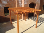 Super Deck Solid Redwood Pergola