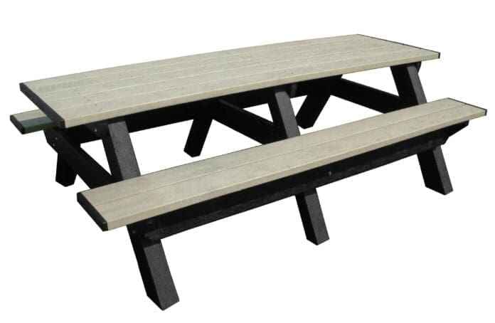 Deluxe 8′ Recycled Plastic Picnic Table