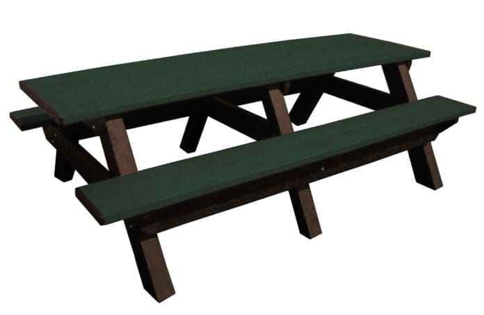 Deluxe 8′ Recycled Plastic Picnic Table